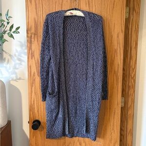 Athleta Women's Blue Open-Front Sweater